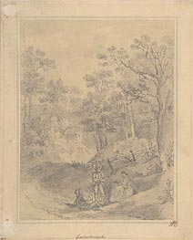 Gainsborough | Landscape with Figures | Giclée Paper Print