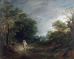 Gainsborough | Wooded Landscape with a Woodcutter | Giclée Paper Print