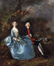 Portrait of Sarah Kirby and John Joshua Kirby | Gainsborough | Painting Reproduction