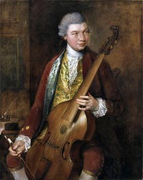 Portrait of Karl Friedrich Abel | Gainsborough | Painting Reproduction