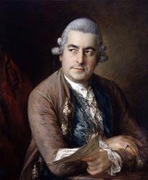 Portrait of Johann Christian Bach | Gainsborough | Painting Reproduction