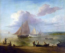 A Seapiece, a Calm | Gainsborough | Painting Reproduction