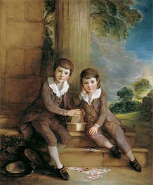 Master John Truman-Villebois and his Brother Henry, c.1783 by Gainsborough | Canvas Print