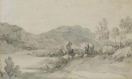 A View in the Lake District, n.d. von Gainsborough | Papier-Kunstdruck