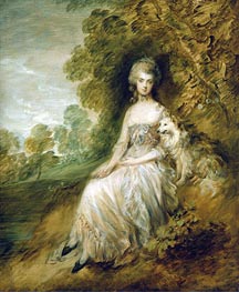 Mrs Mary Robinson, 1782 von Gainsborough | Leinwand Kunstdruck