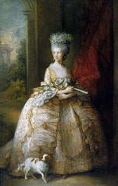 Queen Charlotte, 1781 von Gainsborough | Leinwand Kunstdruck