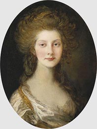 Princess Augusta, 1782 von Gainsborough | Leinwand Kunstdruck