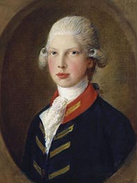 Prince Edward, later Duke of Clarence, 1782 von Gainsborough | Leinwand Kunstdruck