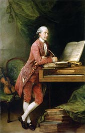 Johann Christian Fischer, c.1774 von Gainsborough | Leinwand Kunstdruck
