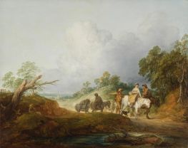 Returning from Market, c.1771/72 by Gainsborough | Canvas Print