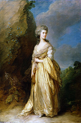 Mrs. Peter William Baker, 1781 | Gainsborough | Giclée Leinwand Kunstdruck