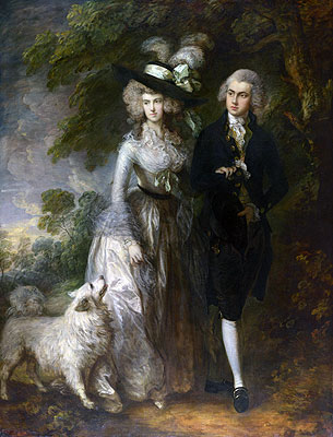 Herr und Frau William Hallett (Der Morgen-Weg), 1785 | Gainsborough | Giclée Leinwand Kunstdruck