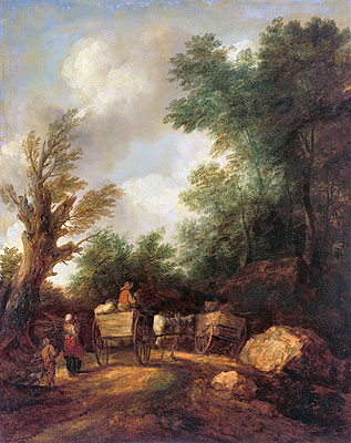 Landscape With Country Carts, c.1784/85 | Gainsborough | Giclée Canvas Print