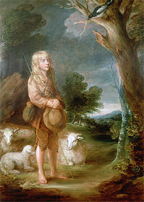 Shepherd Boy Listening to a Magpie, n.d. | Gainsborough | Giclée Leinwand Kunstdruck
