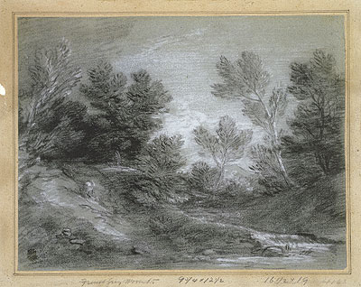 A Woodland Stream, n.d. | Gainsborough | Giclée Papier-Kunstdruck