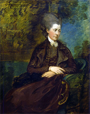 Portrait of Georgiana Poyntz, Countess Spencer, c.1780/81 | Gainsborough | Giclée Leinwand Kunstdruck