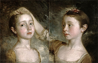 The Painter's Daughters Mary and Margaret, c.1758 | Gainsborough | Giclée Canvas Print