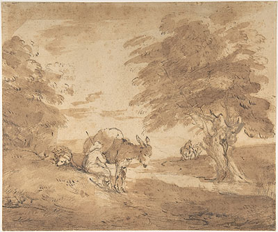 Gainsborough | A Rest by the Way, c.1780 | Giclée Paper Print