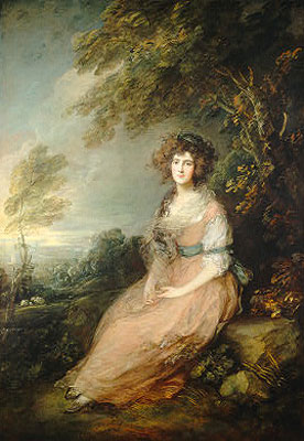 Mrs. Richard Brinsley Sheridan, c.1785/87 | Gainsborough | Giclée Leinwand Kunstdruck