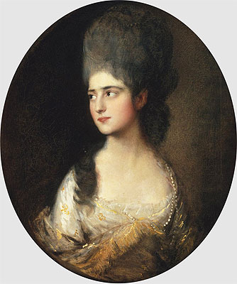 Portrait of Miss Elizabeth Linley, c.1775 | Gainsborough | Giclée Leinwand Kunstdruck