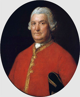 Portrait of Stringer Lawrence, c.1774/75 | Gainsborough | Giclée Leinwand Kunstdruck