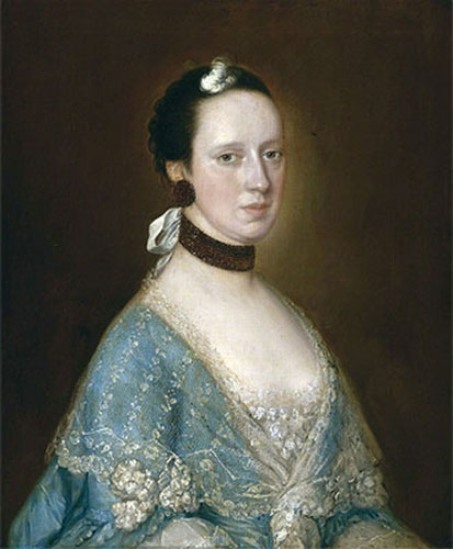 Portrait of Mrs. John Gisborne, n.d. | Gainsborough | Giclée Leinwand Kunstdruck