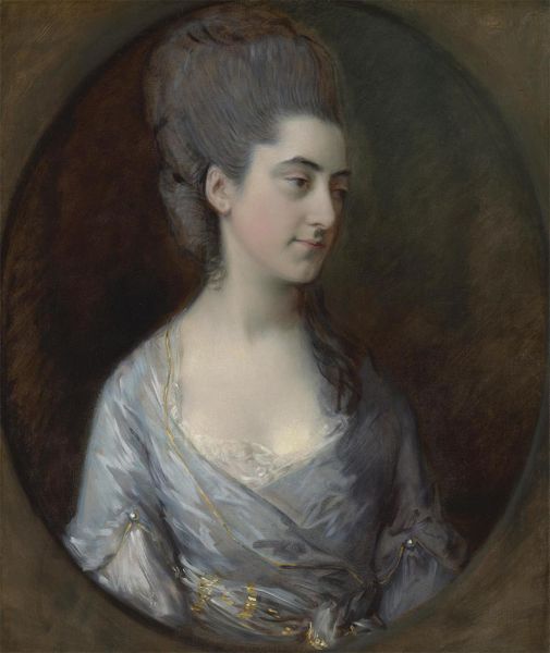 Frau Charles Purvis, 1770s | Gainsborough | Giclée Leinwand Kunstdruck