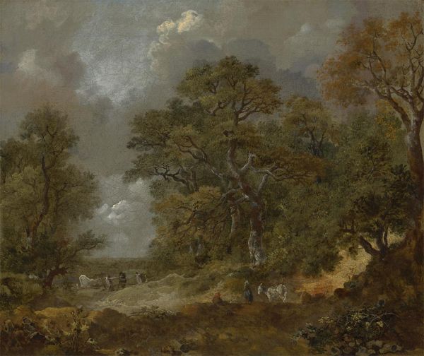 Eine Zigeunerszene, c.1746/47 | Gainsborough | Giclée Leinwand Kunstdruck