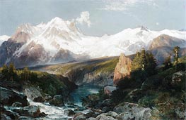 Die Teton-Reihe | Thomas Moran | Gemälde Reproduktion