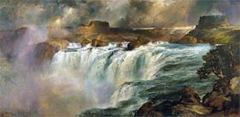 Shoshone Wasserfälle auf dem Snake River | Thomas Moran | Gemälde Reproduktion
