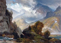 Die weißen Berge, 1874 von Thomas Moran | Leinwand Kunstdruck