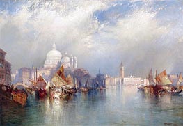 Venetian Scene, 1894 von Thomas Moran | Leinwand Kunstdruck