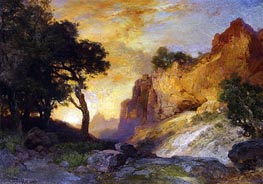 A Side Canyon, Grand Canyon, Arizona | Thomas Moran | Gemälde Reproduktion