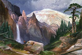 Tower Falls and Sulphur Mountain, 1875 von Thomas Moran | Papier-Kunstdruck