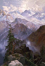 Summit of the Sierras, Nevada | Thomas Moran | Gemälde Reproduktion