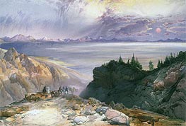 The Great Salt Lake of Utah, 1875 von Thomas Moran | Papier-Kunstdruck