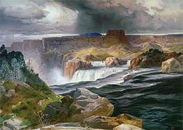 Great Falls of Snake River, 1876 von Thomas Moran | Papier-Kunstdruck