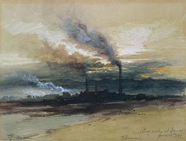 Smelting Works at Denver | Thomas Moran | Gemälde Reproduktion