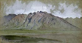 The Ruby Range, Nevada, 1879 von Thomas Moran | Papier-Kunstdruck