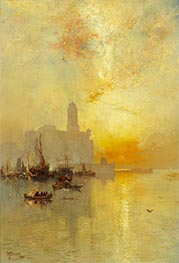Venezianischer Seehafen, Vera Cruz | Thomas Moran | Gemälde Reproduktion