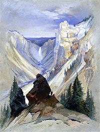 Thomas Moran | The Grand Canyon of the Yellowstone | Giclée Canvas Print