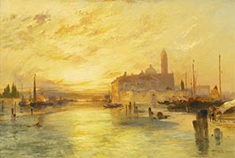 Venedig, 1890 von Thomas Moran | Leinwand Kunstdruck