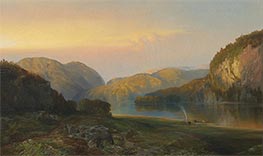 Thomas Moran | Evening on the Susquehanna, 1863 | Giclée Canvas Print