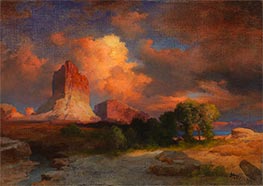 Sunset Cloud, Green River, Wyoming | Thomas Moran | Painting Reproduction