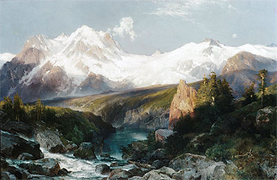 The Teton Range, 1897 | Thomas Moran | Giclée Canvas Print