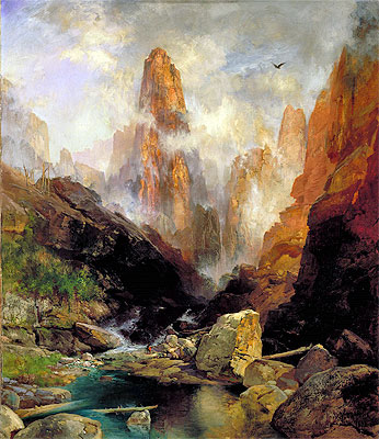 Mist in Kanab Canyon, Utah, 1892 | Thomas Moran | Giclée Leinwand Kunstdruck