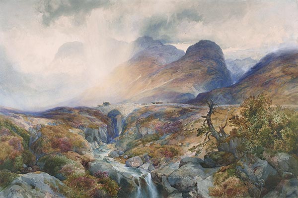 Pass at Glencoe, Scotland, 1882 | Thomas Moran | Giclée Papier-Kunstdruck