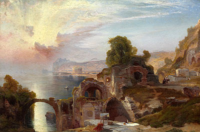 Bay of Baiae, Sunrise, 1867 | Thomas Moran | Giclée Leinwand Kunstdruck