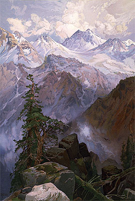 Summit of the Sierras, Nevada, 1875 | Thomas Moran | Giclée Papier-Kunstdruck