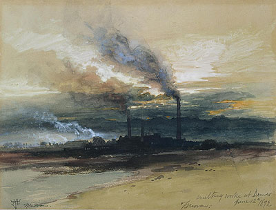 Smelting Works at Denver, 1892 | Thomas Moran | Giclée Papier-Kunstdruck